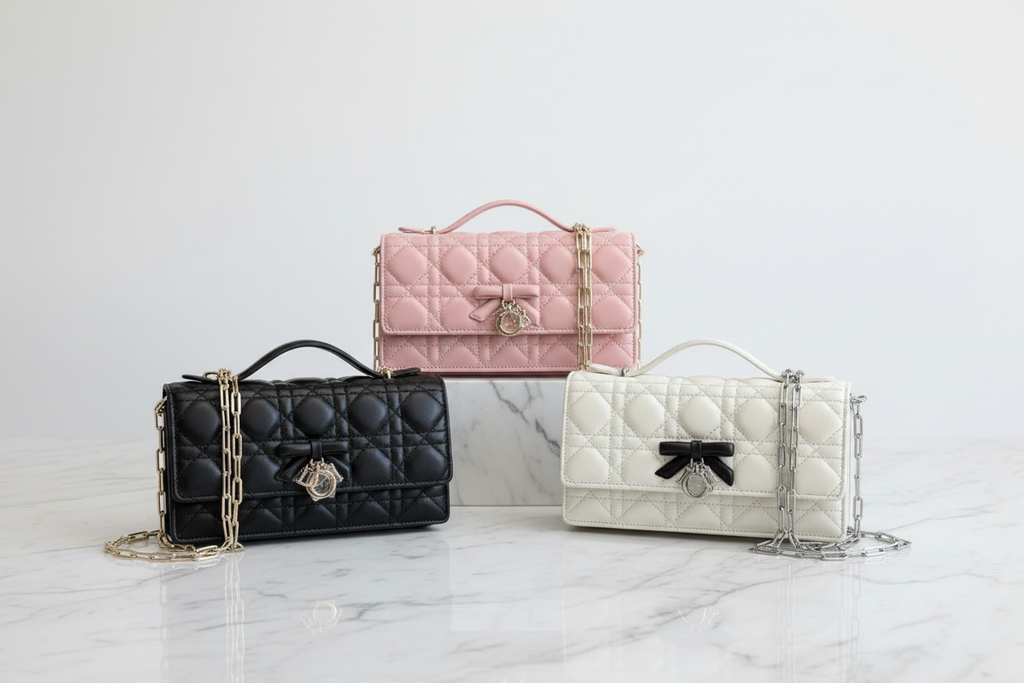 3 Dior Çanta Stüdyo Kompozisyonu